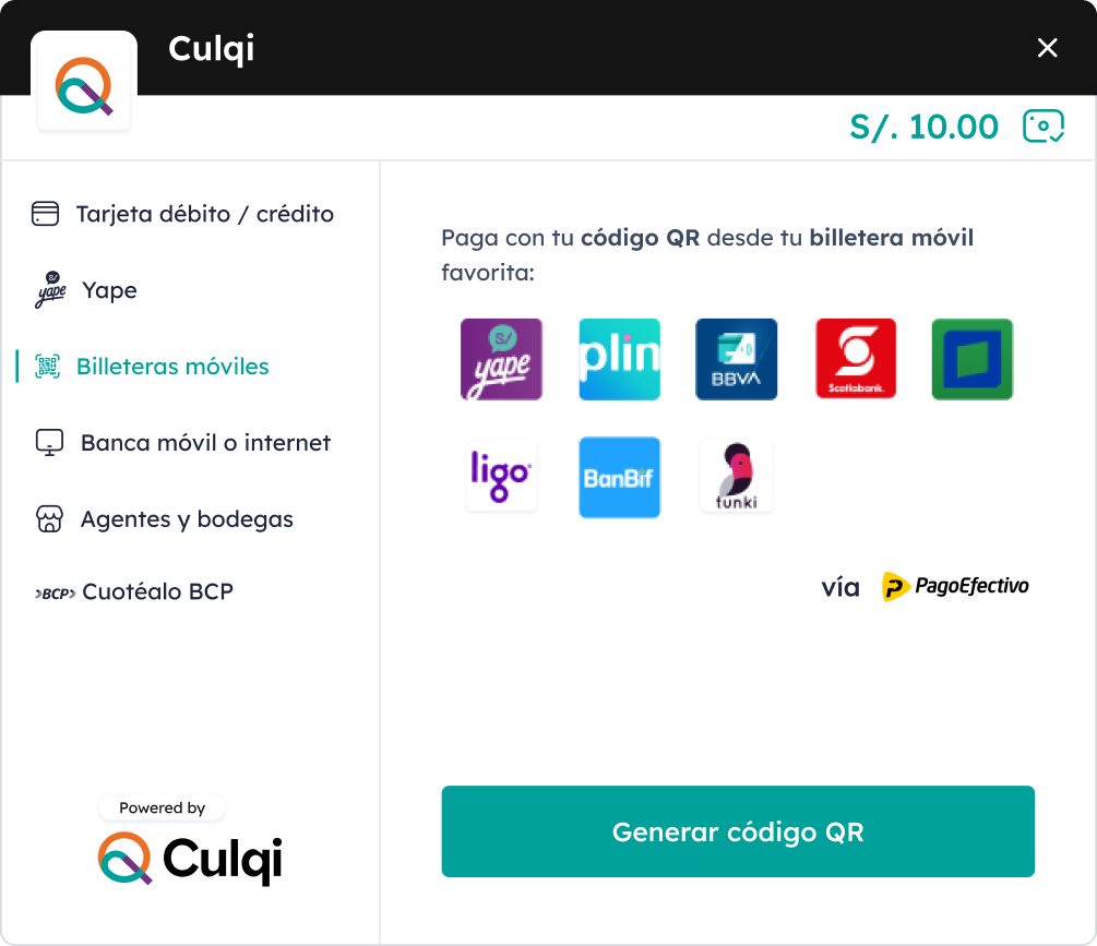 Culqi Checkout