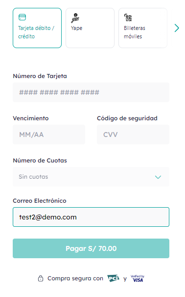 Checkout Culqi #medium